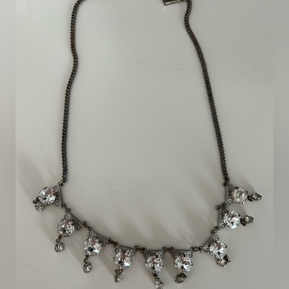 Vintage Costume Jewelry Crystal Neclace